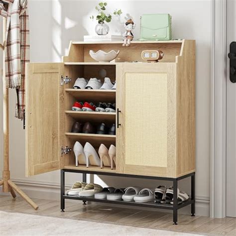 Amazon Wanttii Shoe Cabinet Shoe Storage Cabinet With Doors Shoe