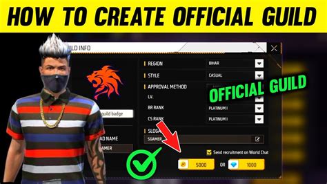 How To Create Guild In Free Fire 2023 Free Fire Me New Guild Kaise