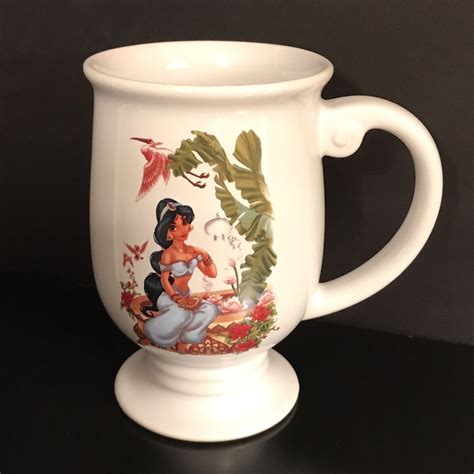 Disney Princess Mug Jasmine Pedestal Mug Ceramic Coffee Mug Aladdin