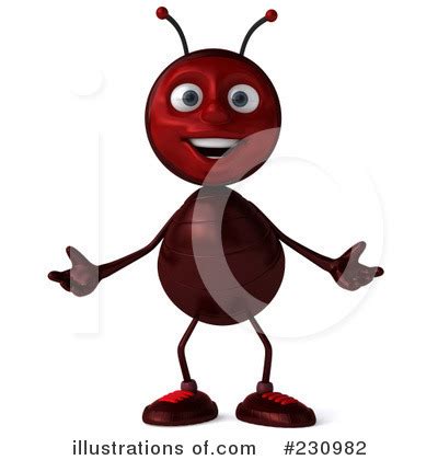 Fire Ant Clipart #65013 - Illustration by Dennis Holmes Designs