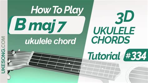 Ukulele Chords Bmaj7 3d Ukulele Chords Tutorial 334 Youtube