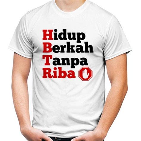 Jual Kaos Baju Distro Hidup Berkah Tanpa Riba Santri Religi Dakwah