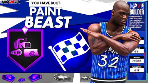 Creating The Ultimate Paint Beast Build In Nba K Youtube