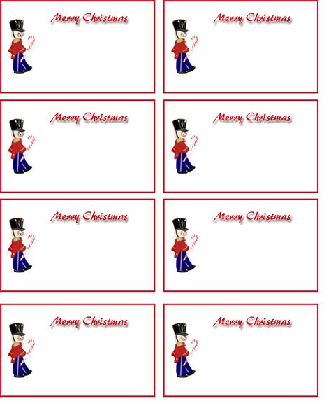 Christmas Name Tags - 8 Free PDF Printables | Printablee