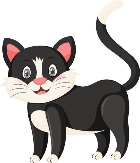 Pequeño Gato Lindo En Estilo De Dibujos Animados 8138654 Vector En Vecteezy