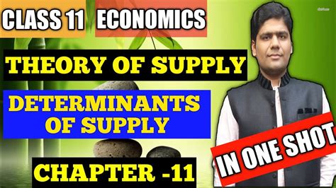 Theory Of Supply Microeconomics Class 11 Chapter 11 T R Jain