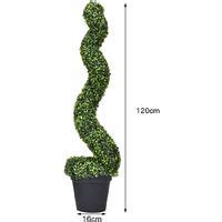 Costway Lot De Buis Artificiel En Spirale Cm Arbre Artificiel