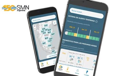 Clima y pronóstico Cómo funciona la app oficial del Servicio