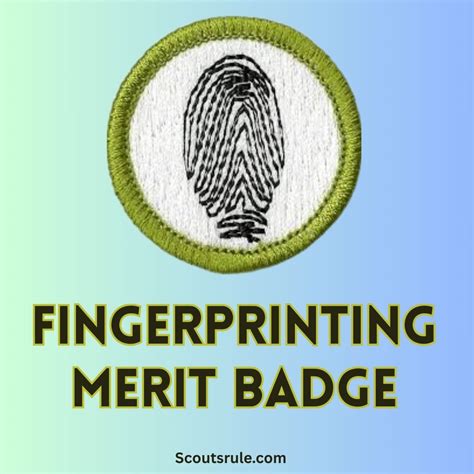Fingerprinting Merit Badge Study Guide