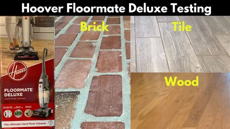 hoover floormate deluxe hard floor cleaner testing  brick tile