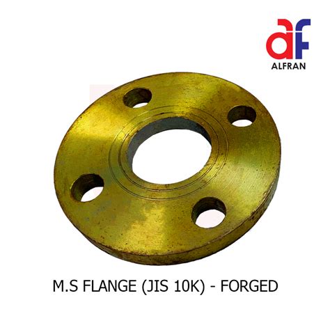 Alfran Mild Steel Jis 10k Flange Forged Syarikat Logam Unitrade