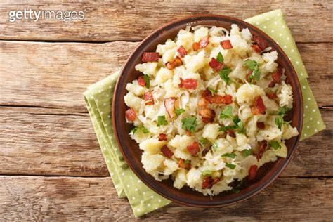 Slovak Halusky Grated Potato Dumplings With Sauerkraut And Bacon