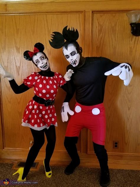 Scary Mickey and Minnie Mouse Costume