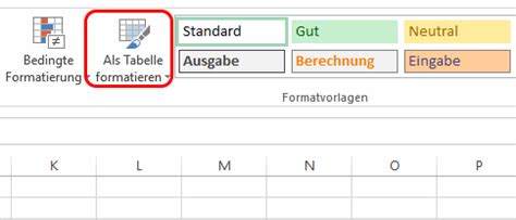 Excel Tabelle Formatieren So Einfach Geht S