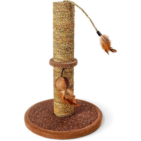 Poteau Griffer Pour Chat En Sisal Avec Jouet Couleur Brun