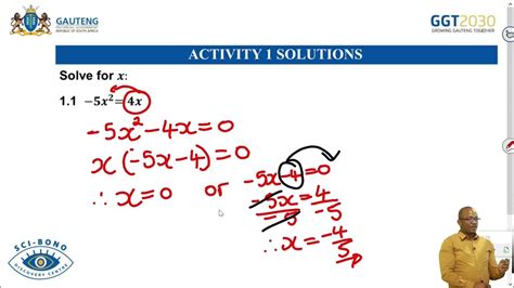 Technical Mathematics Grade 11 Youtube