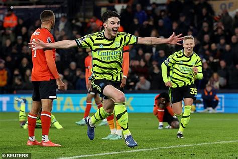 Luton Town 3 4 Arsenal Declan Rice Scores Last Gasp Winner