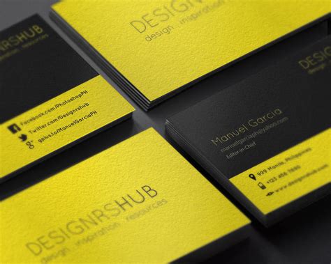 Free Minimal Business Card Design PSD Template By MGraphicDesign On