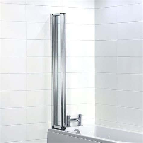 Hydro 4 Panel Folding Bath Screen Bathrooms At Bathshop321 Clear