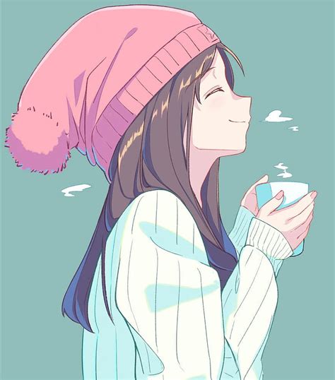 147 about Coffee or tea? , anime girl drink coffee HD phone wallpaper | Pxfuel