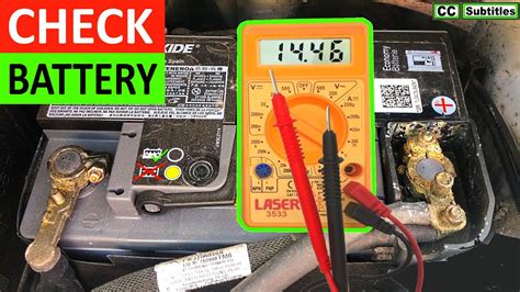 How To Check A Car Battery With A Multimeter YouTube