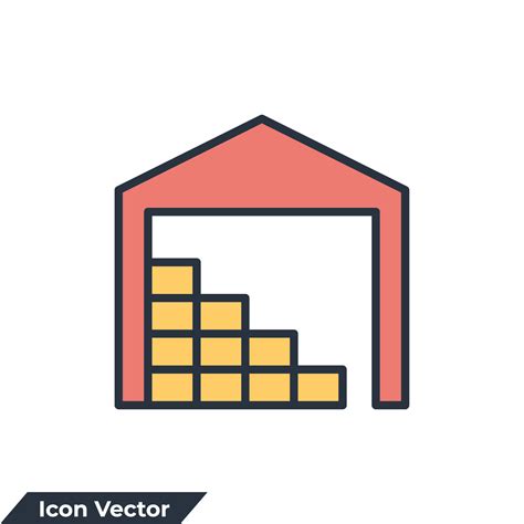 Warehouse Icon Logo Vector Illustration Storehouse Symbol Template For