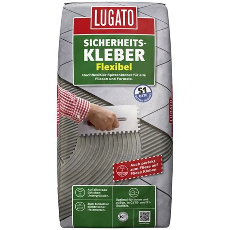 Lugato Sicherheitskleber Flexibel Kg Grau Hagebau At