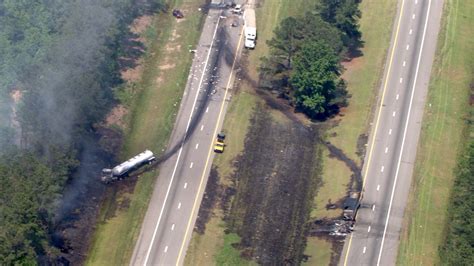 PHOTOS Fiery Crash Closes I 95 ABC11 Raleigh Durham