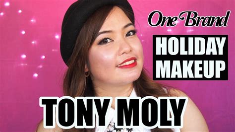 One Brand Holiday Look Using Korean Makeup Tony Moly Anna Luisa Youtube