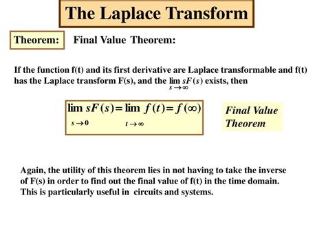 Ppt The Laplace Transform Powerpoint Presentation Free Download Id 3215090