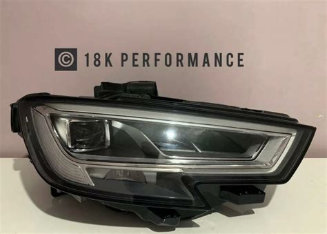 GENUINE AUDI A3 S3 RS3 8V DRIVERS SIDE LED MATRIX HEADLIGHT 2016 2017