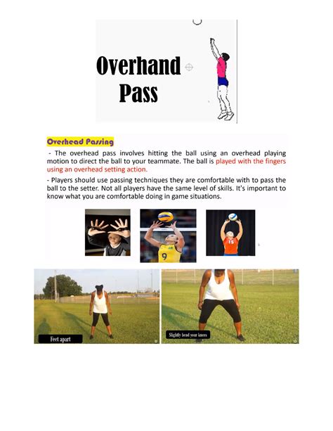 Overhead Pass Volleyball