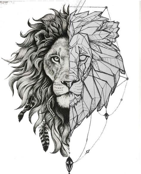 10 abstract lion tattoo designs ideas – Artofit