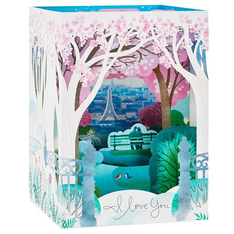 My Love Romantic Eiffel Tower 3d Pop Up Anniversary Card Greeting Cards Hallmark