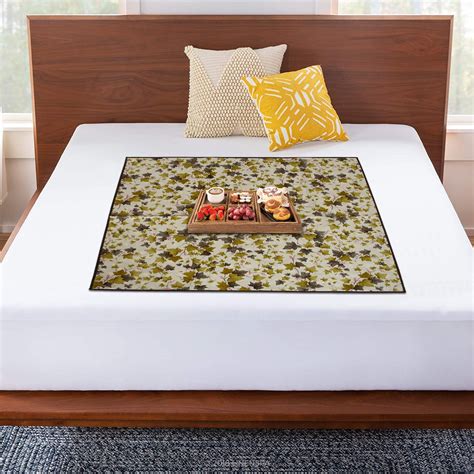 Buy Kuber Industries Pvc Floral Print Both Sided Bed Server Food Mat