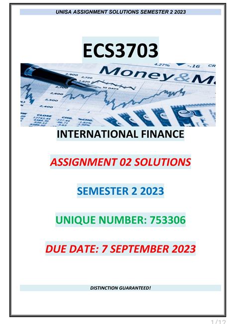 ECS3703 ASSIGNMENT 02 MEMO SEMESTER 2 2023 StudyPass