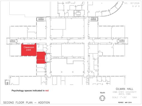 Gilman Hall Map • Department Of Psychology • Iowa State University