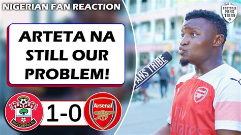 Southampton Arsenal Godfrey Nigerian Fan Reaction Premier