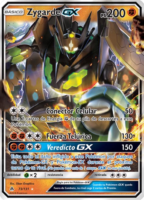 Zygarde GX Luz Prohibida TCG WikiDex la enciclopedia Pokémon