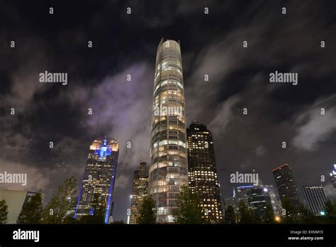 Buildings In Downtown Dallas At Night Stock Photo Alamy