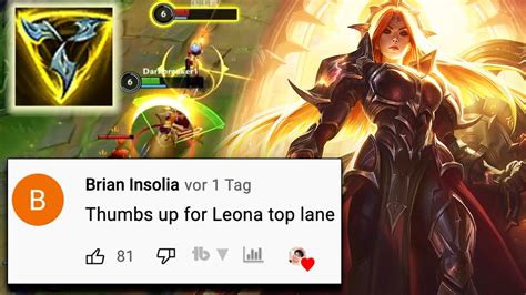 Darkbreaker Leona Vs Fiora Wild Rift Leona Baron Lane Youtube