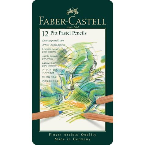 Пастельные карандаши Faber-Castell pitt pastel, 12 цветов ...