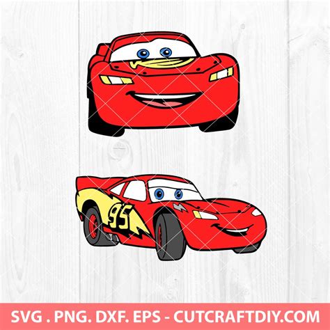 Lightning Mcqueen Logo Svg Lightning Mcqueen Svg Digital Cut File