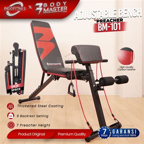 Jual Bodymaster Adjustable Preacher Bench Bm Kursi Bangku Gym Sit