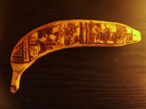 Extraordinary Biodegradable Banana Art Etchings