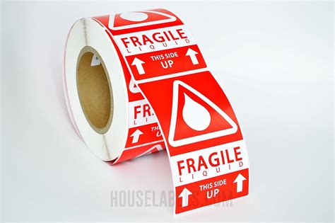 16 Rolls 500 Labels Per Roll 3 X 5 Fragile Liquid This Side Up Pre Printed