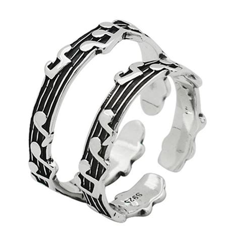 Trendy Muzieknoten Ringen Voor Vrouwen Mannen Love Grandado