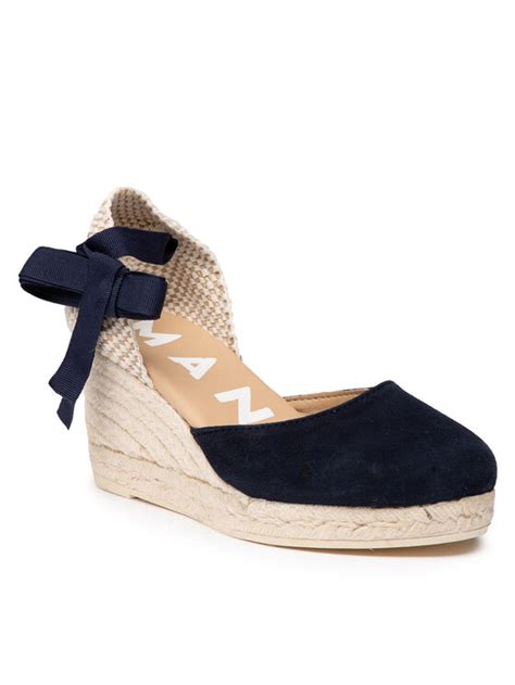 Manebi Espadrilles Low Wedge Valenciana M Wl Dunkelblau Modivo At