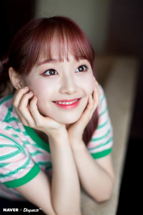 Chuu Headshot Close Up Beautiful Woman Indoors Bangs Emotion K Pop Happiness Head In