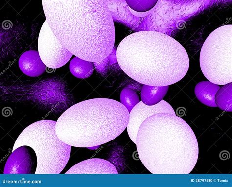 Pink Cells Stock Illustration Illustration Of Black 28797530